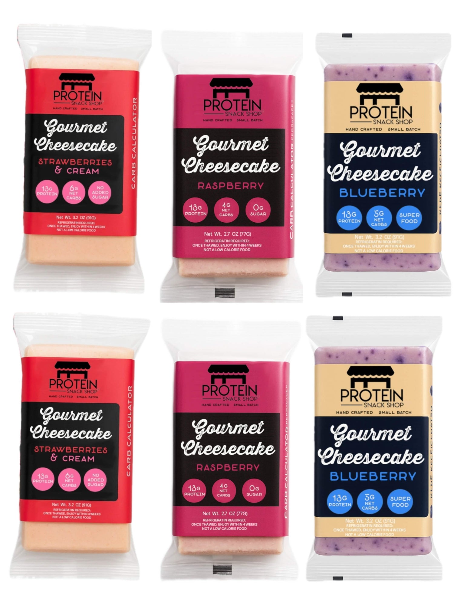 All Berry Protein Cheesecake Variety Pack, 6-Ct, Low Carb, Gluten-Free