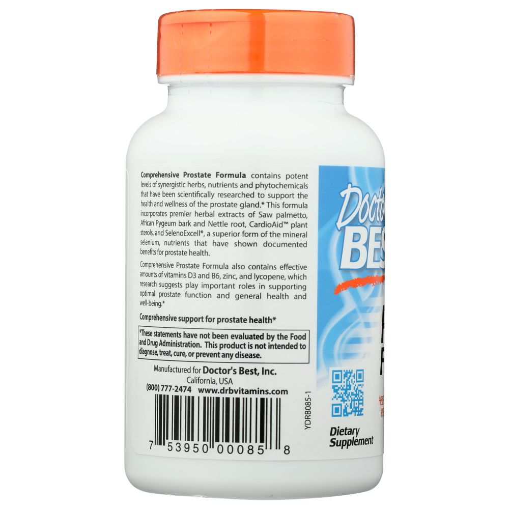 DOCTOR'S BEST: Comprehensive Prostate Formula - Supports Prostate Wellness 120 vc