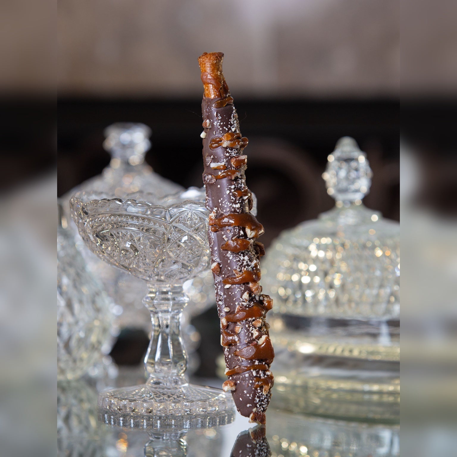 Caramel Pretzel Rods