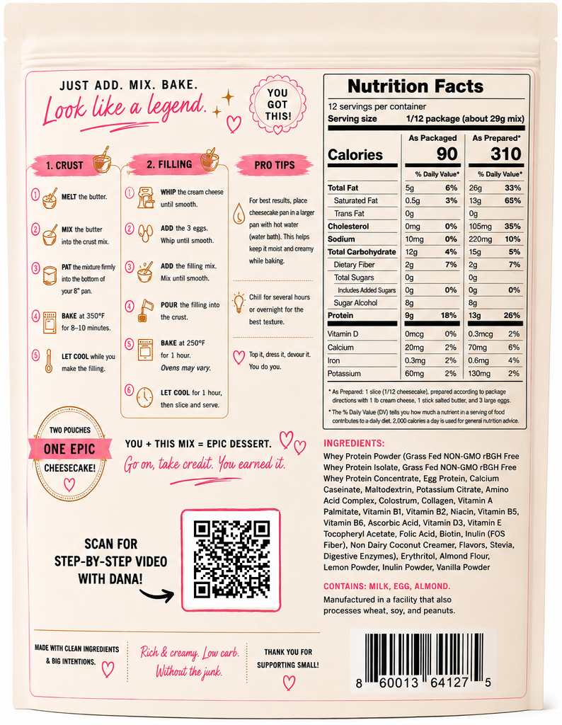 High-Protein, Gluten-Free Cheesecake Mix