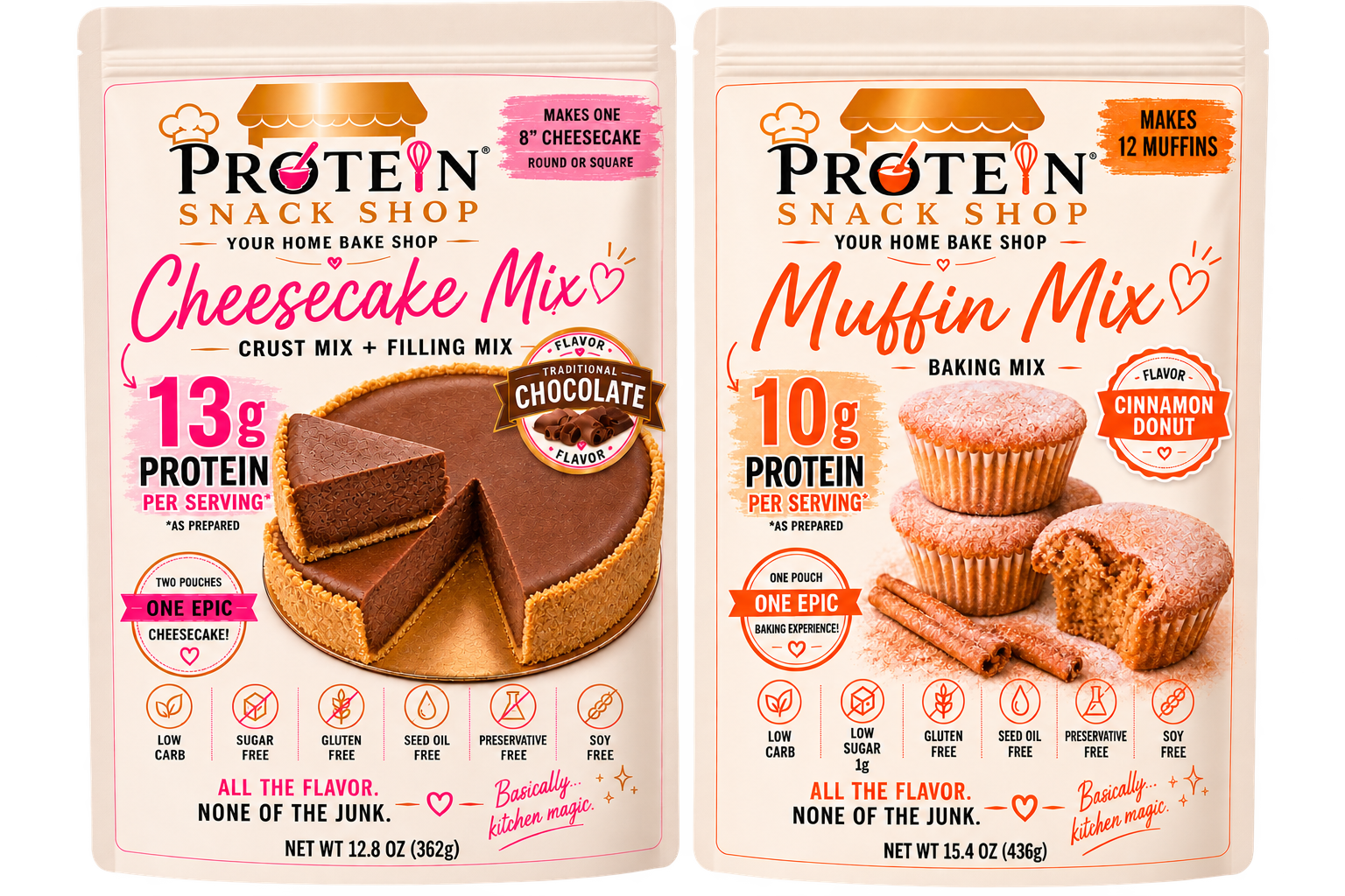 *High Protein, Gluten Free Cheesecake & Muffin Mix Variety Pack
