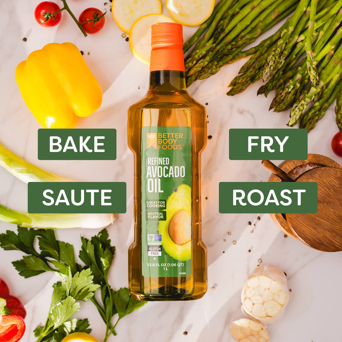 BetterBody Foods Avocado Oil 1L 33.8 fl oz 4-pk Box