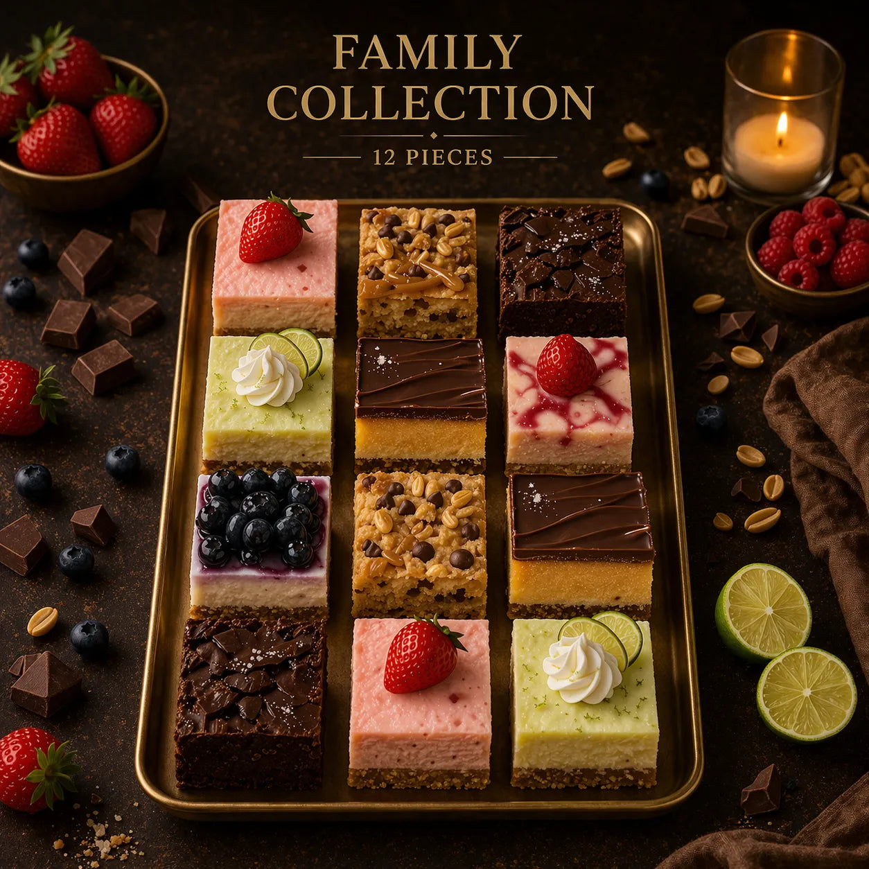 Family Dessert Collection • 12 Pieces • Designed for sharing