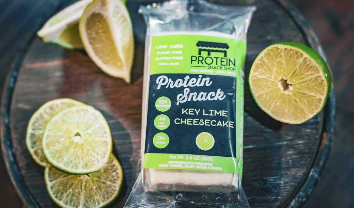 Key Lime Protein Cheesecake, 6-Ct, Low Carb, Gluten-Free, Snack Bar