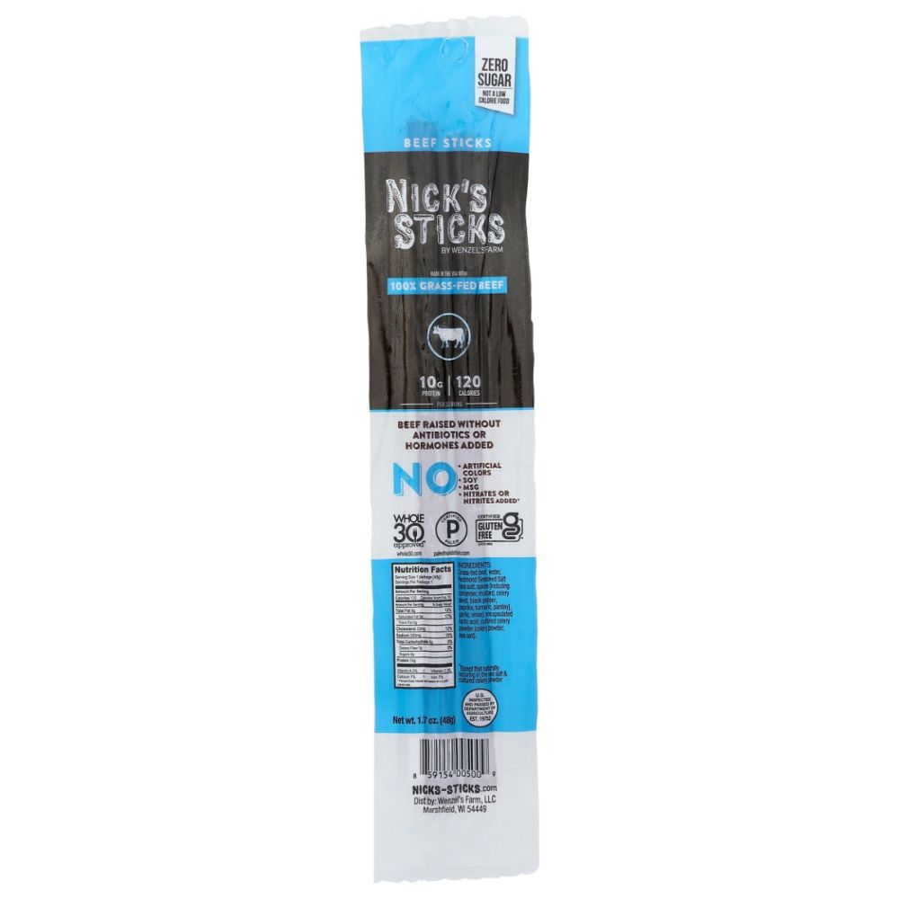 NICKS STICKS: Beef Snack Sticks, 1.7 oz