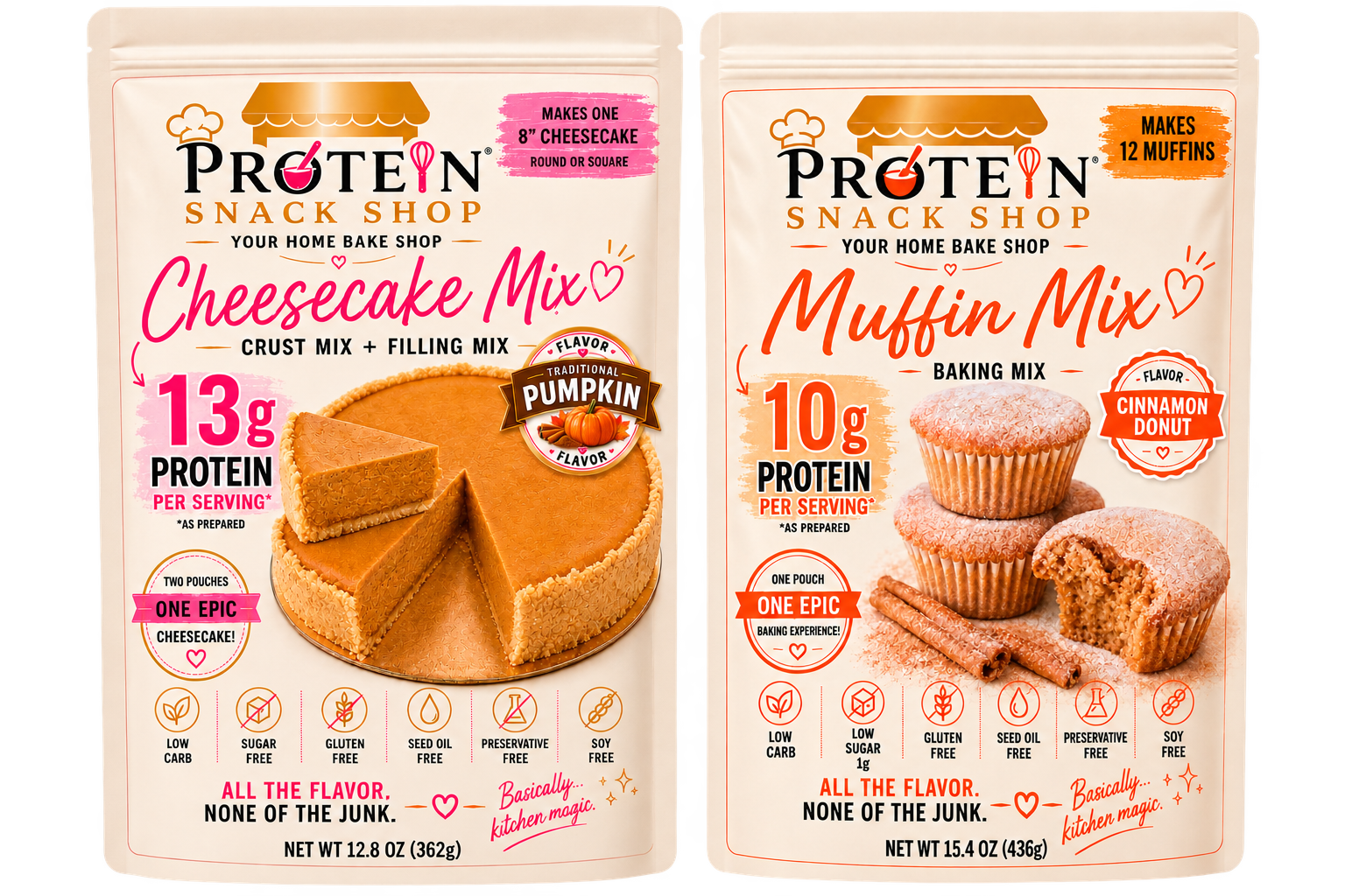 *High Protein, Gluten Free Cheesecake & Muffin Mix Variety Pack