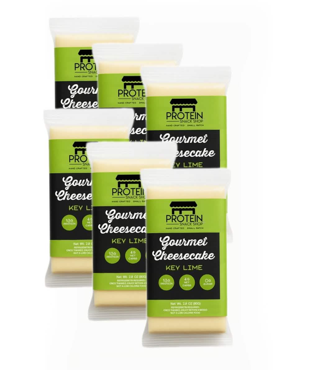 Key Lime Protein Cheesecake, 6-Ct, Low Carb, Gluten-Free, Snack Bar