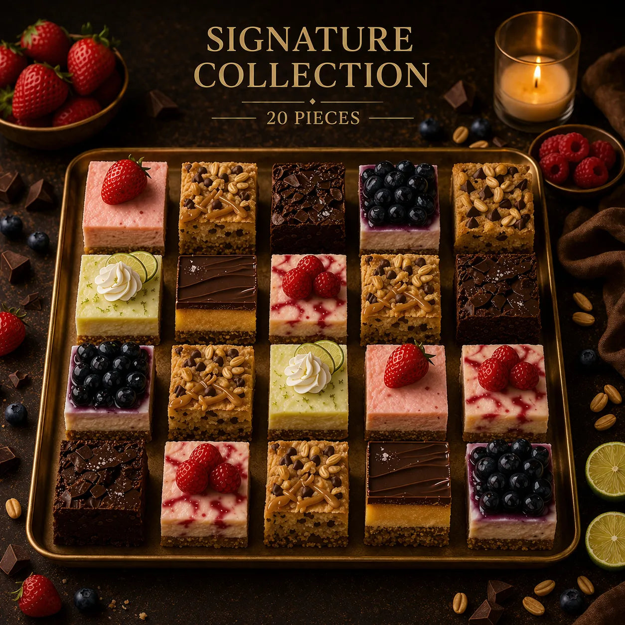 Signature Dessert Collection • 20 Pieces • Crafted for those who want it all