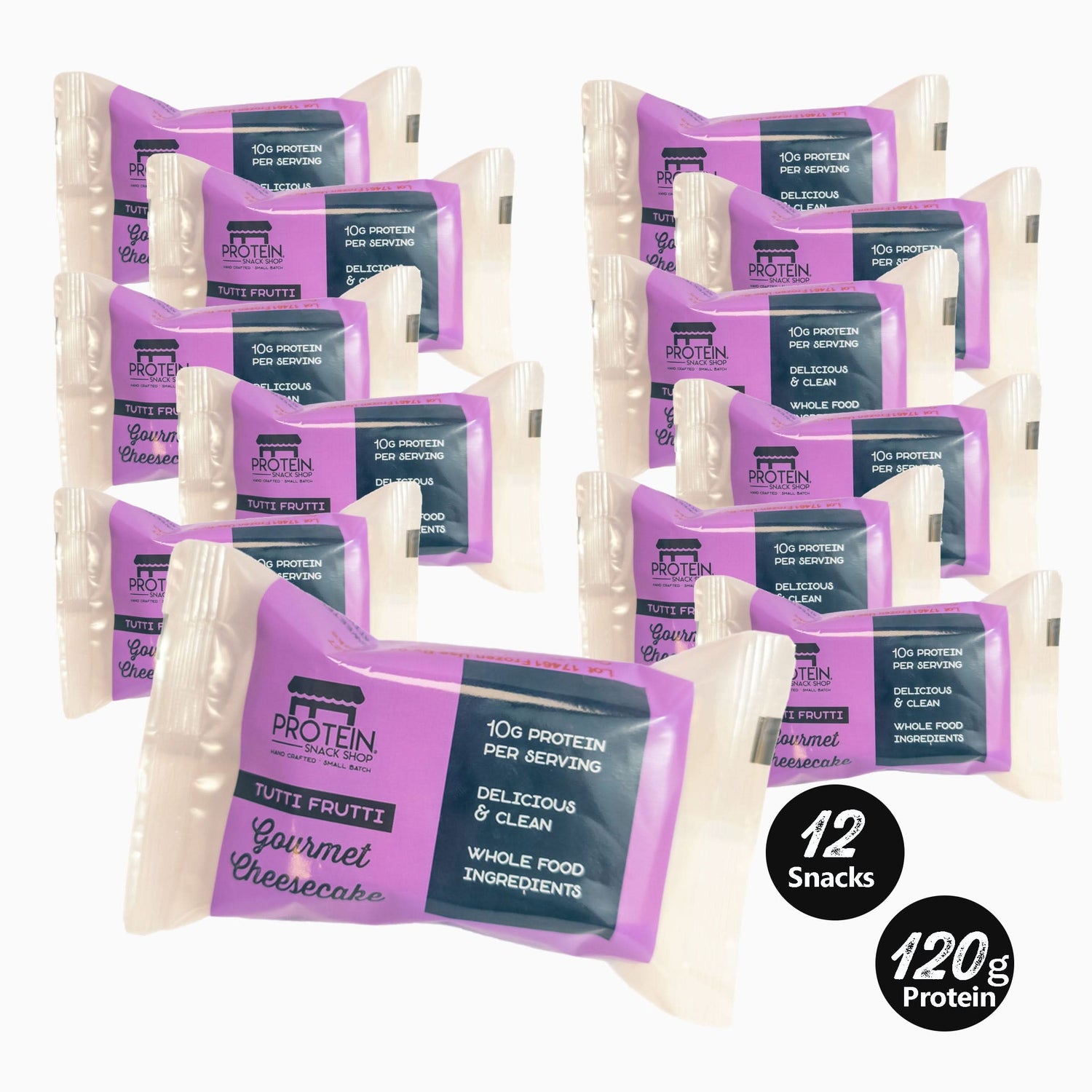 Tutti Frutti Cheesecake, 8-Ct, 12-Ct, 20-Ct Low Carb, Gluten-Free, Protein Snack Bar