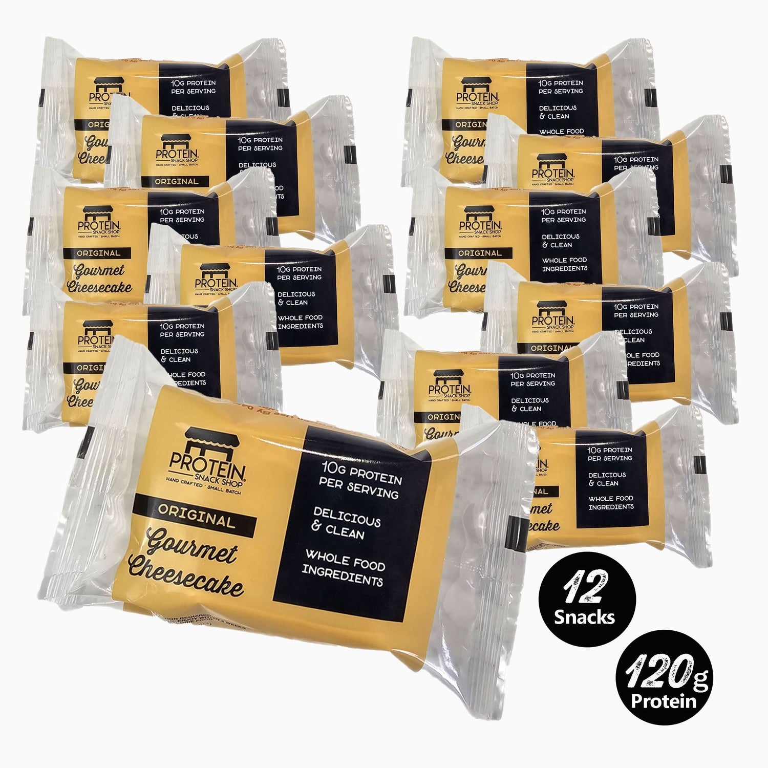 Traditional Cheesecake, 8-Ct, 12-Ct, 20-Ct Low Carb, Gluten-Free, Protein Snack Bar