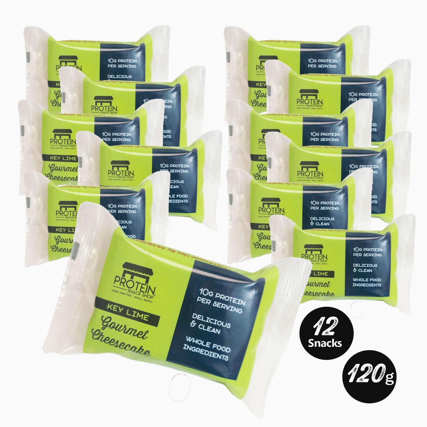 Key Lime Cheesecake, 8-Ct, 12-Ct, 20-Ct Low Carb, Gluten-Free, Protein Snack Bar