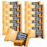 Twenty PB chocolate chip blondie bars in orange packaging with clean, high-protein, gluten-free ingredients.