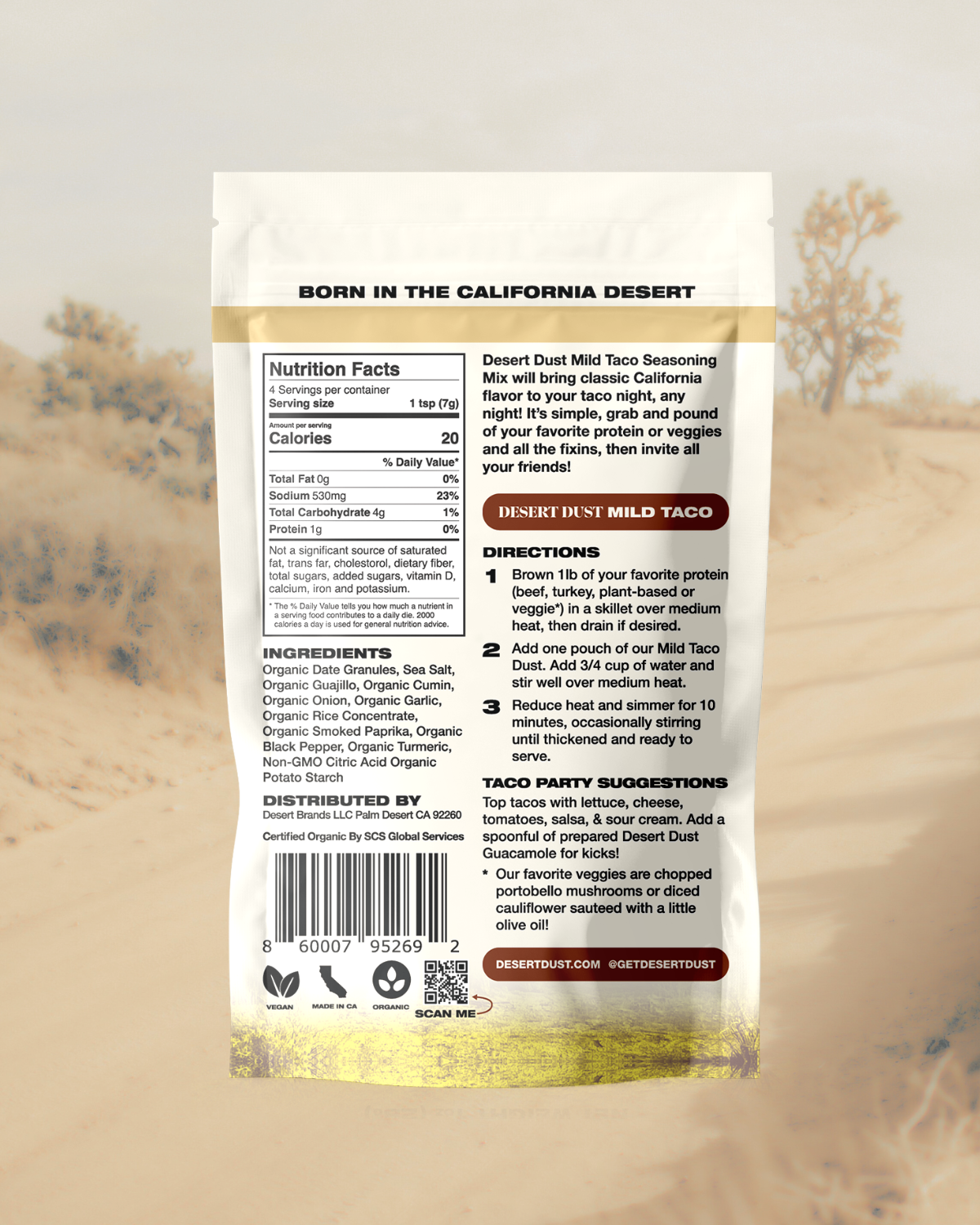 Desert Dust Mild Taco Seasoning