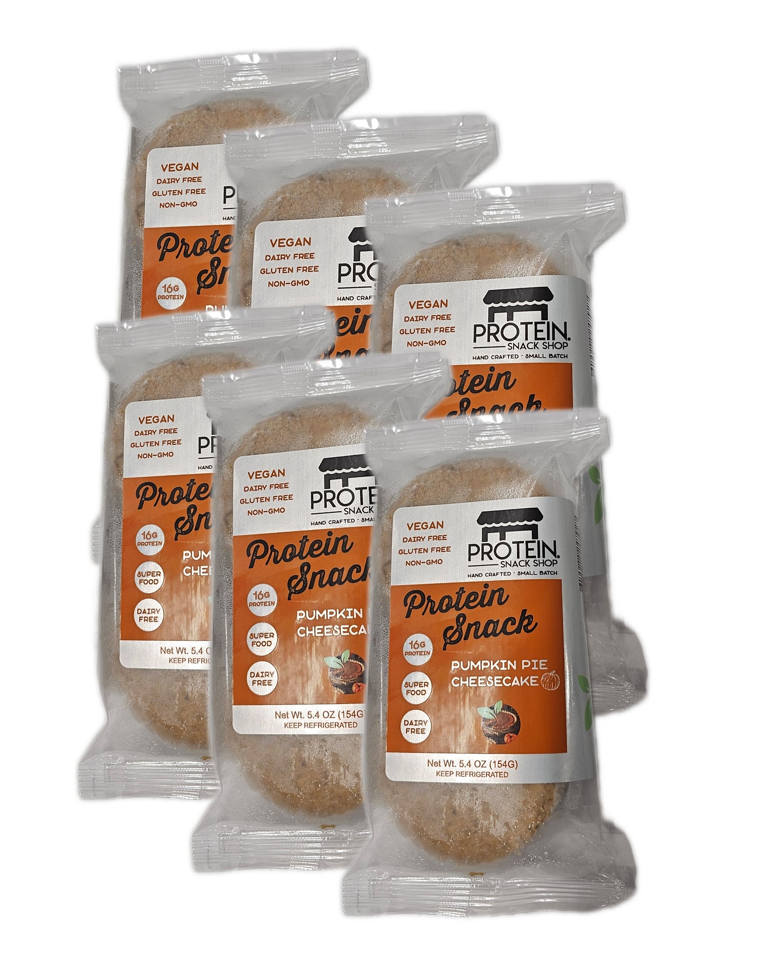Pumpkin Pie Protein Cheesecake, 6-Ct, Vegan, Snack