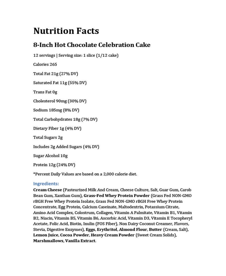 8 - Inch Celebration Cheesecake – Clean Ingredients • 12 Servings - ProteinSnackShop