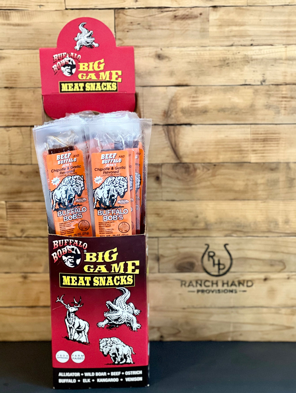 Buffalo and Beef Jerky — Chipotle & Garlic | Buffalo Bob's