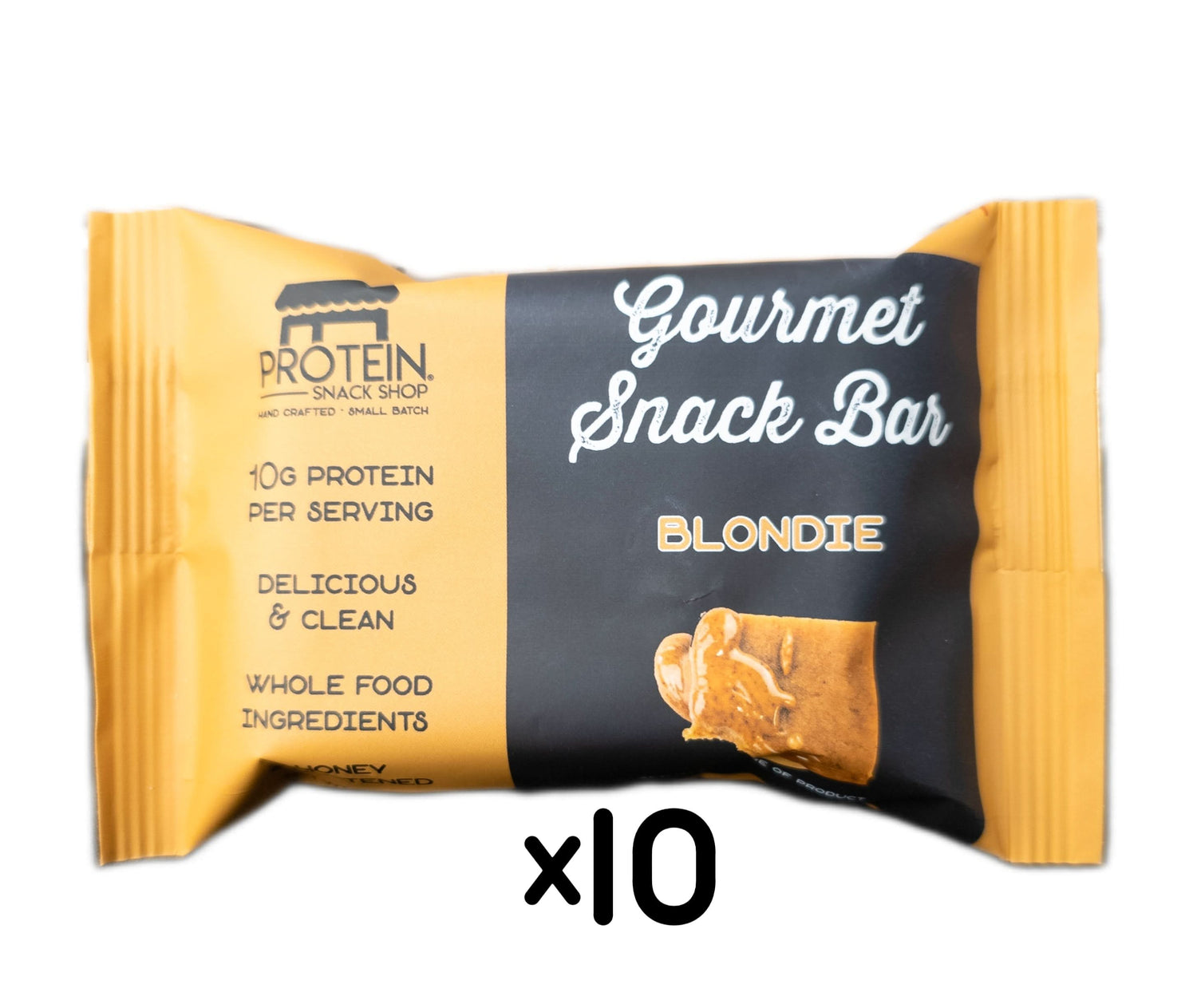 Blondie, 10-Ct, Honey Sweetened, Gluten-Free, Protein Snack Bar