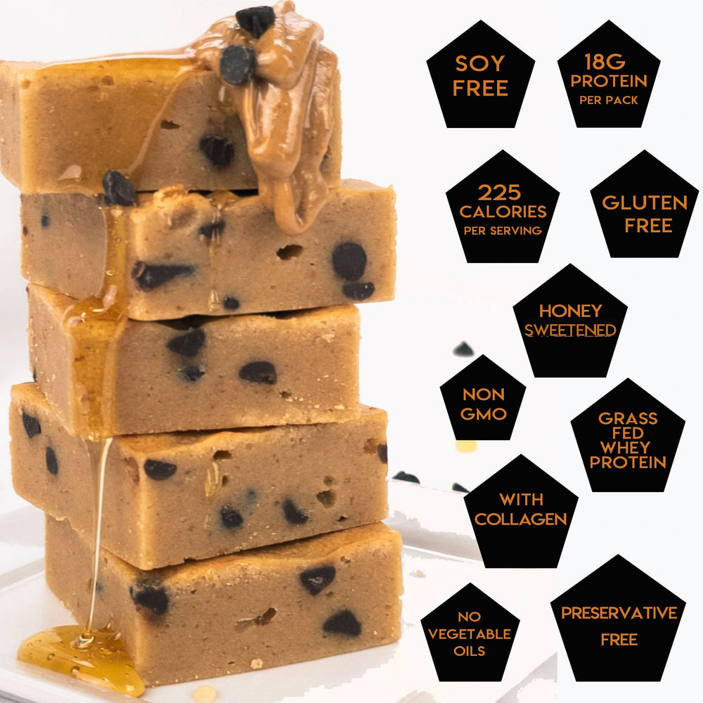Gourmet Peanut Butter Chocolate Chip Protein Blondie Bar