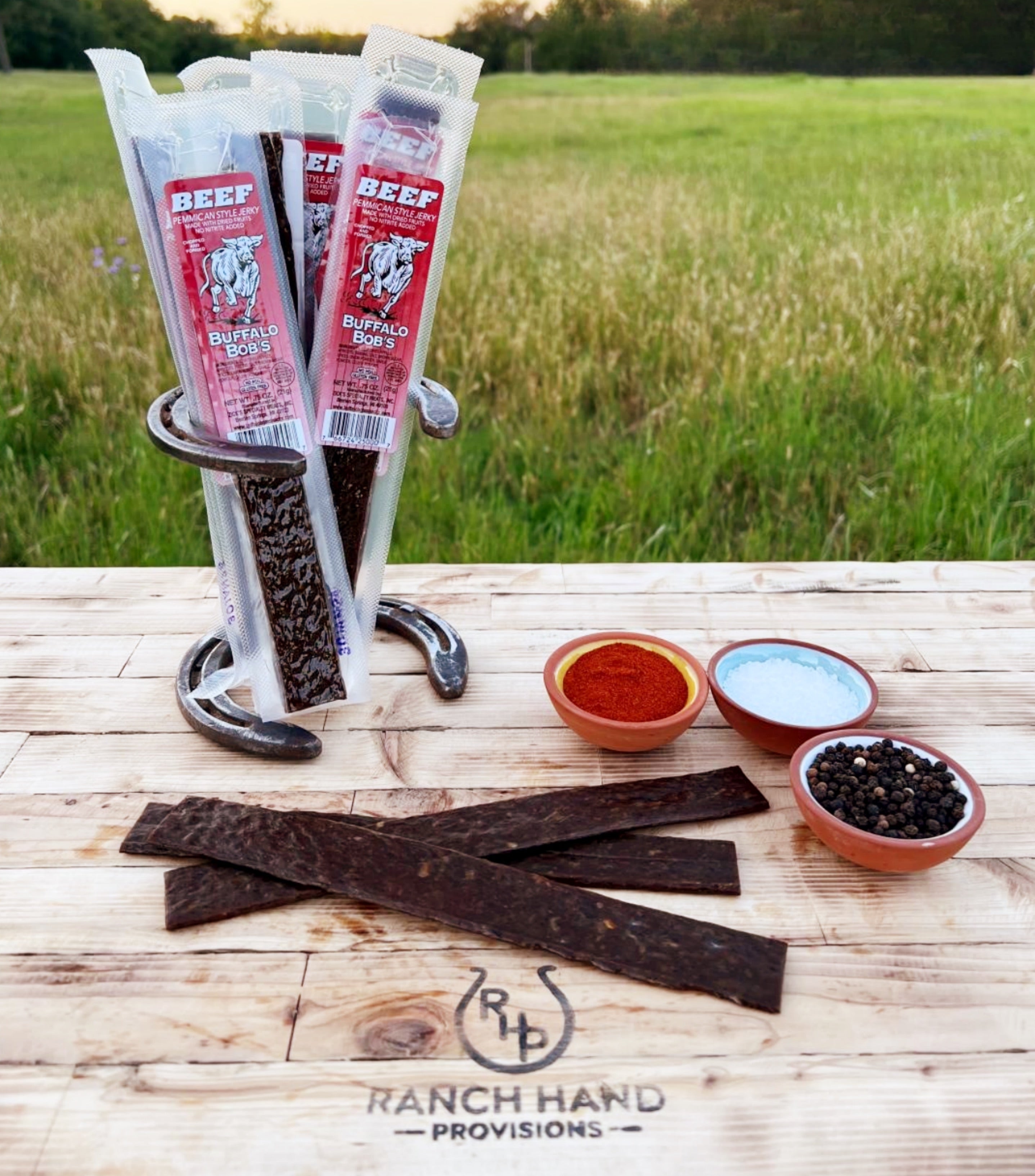 Pemmican Beef Jerky with Real Dried Fruit — Apples, Apricots, Raisins