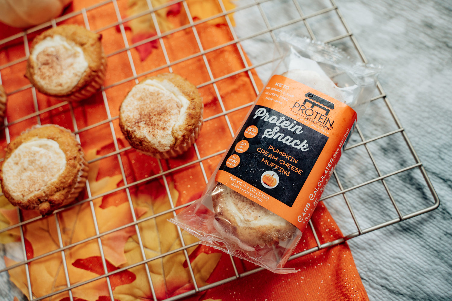 Pumpkin Cream Cheese Protein Muffin, 5-Ct, Low Carb, Gluten-Free