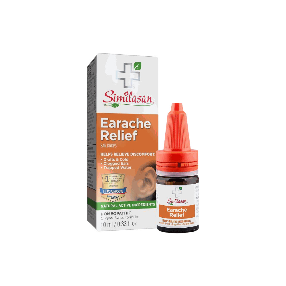 SIMILASAN Earache Relief Ear Drops - Natural & Soothing Care | 0.33 oz