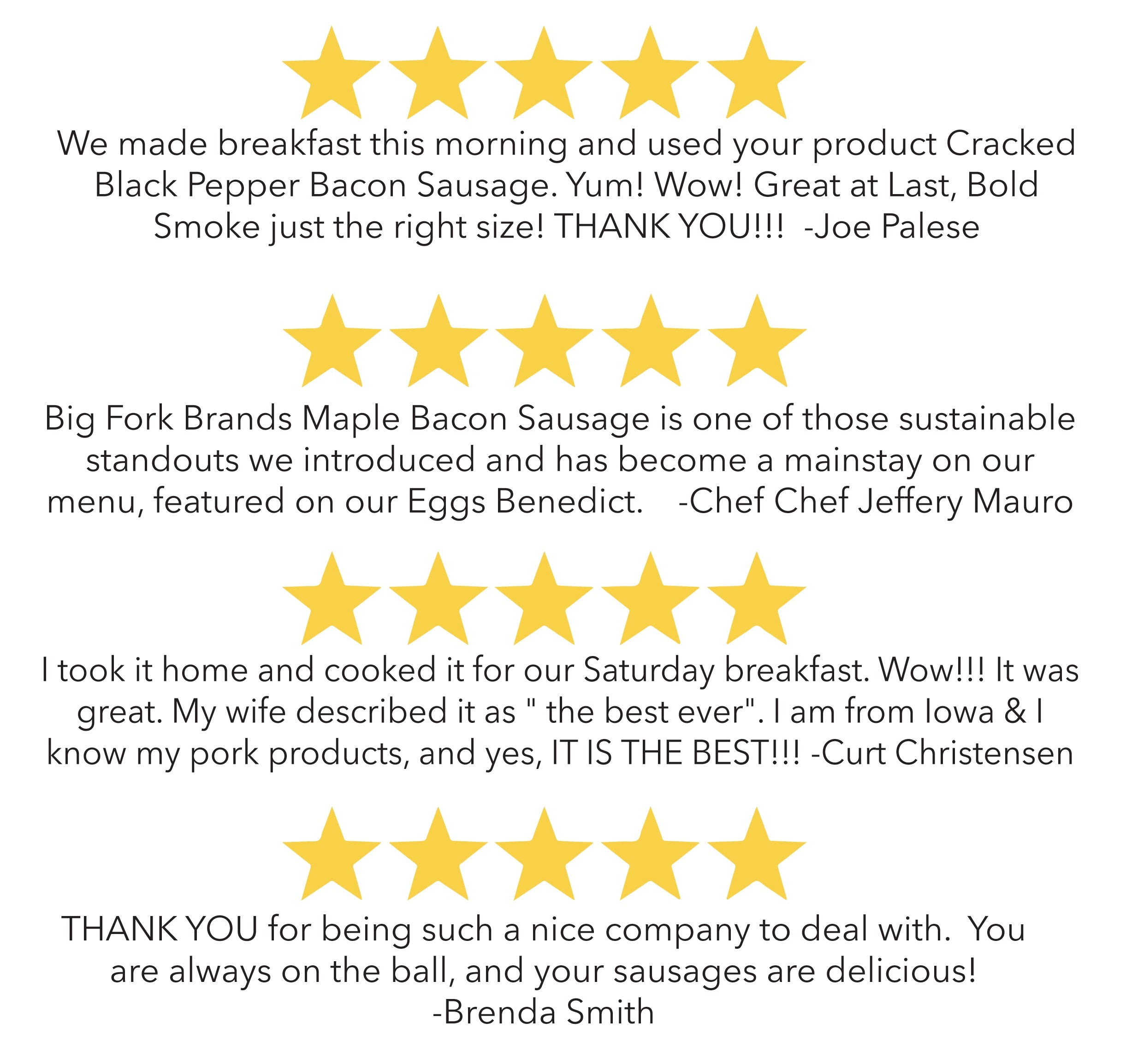 The Bacon Sausage Collection - All Five Flavors