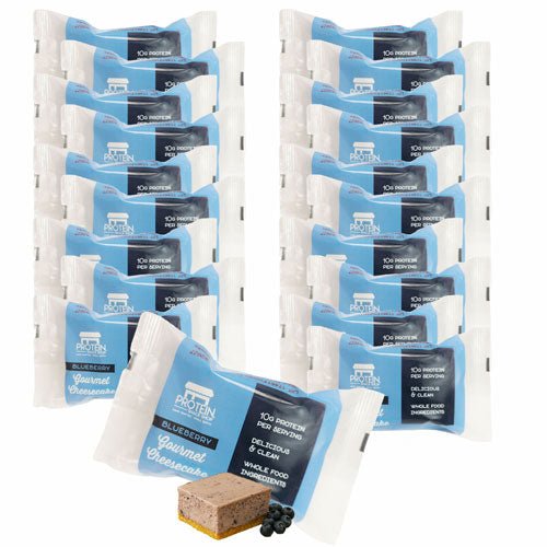 Blueberry Cheesecake, Low - Carb, Gluten - Free Protein Bar (8, 12, 20 Ct) - ProteinSnackShop