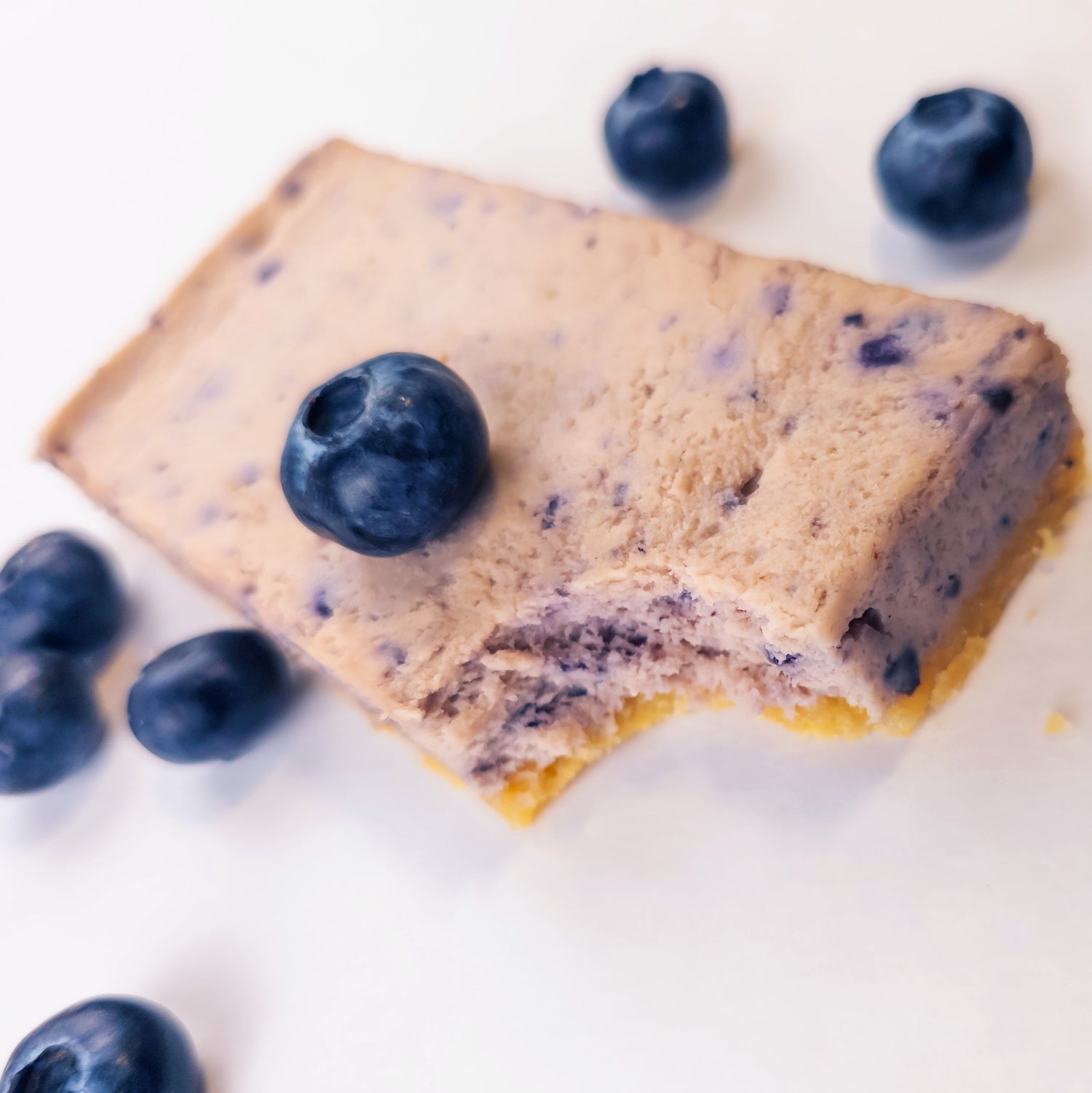 10 Count Low Carb Blueberry Protein Cheesecake Bars