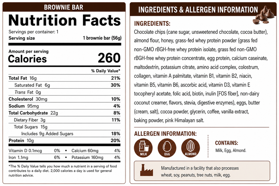 Honey-Sweetened, High-Protein, GF Brownies — additional product view