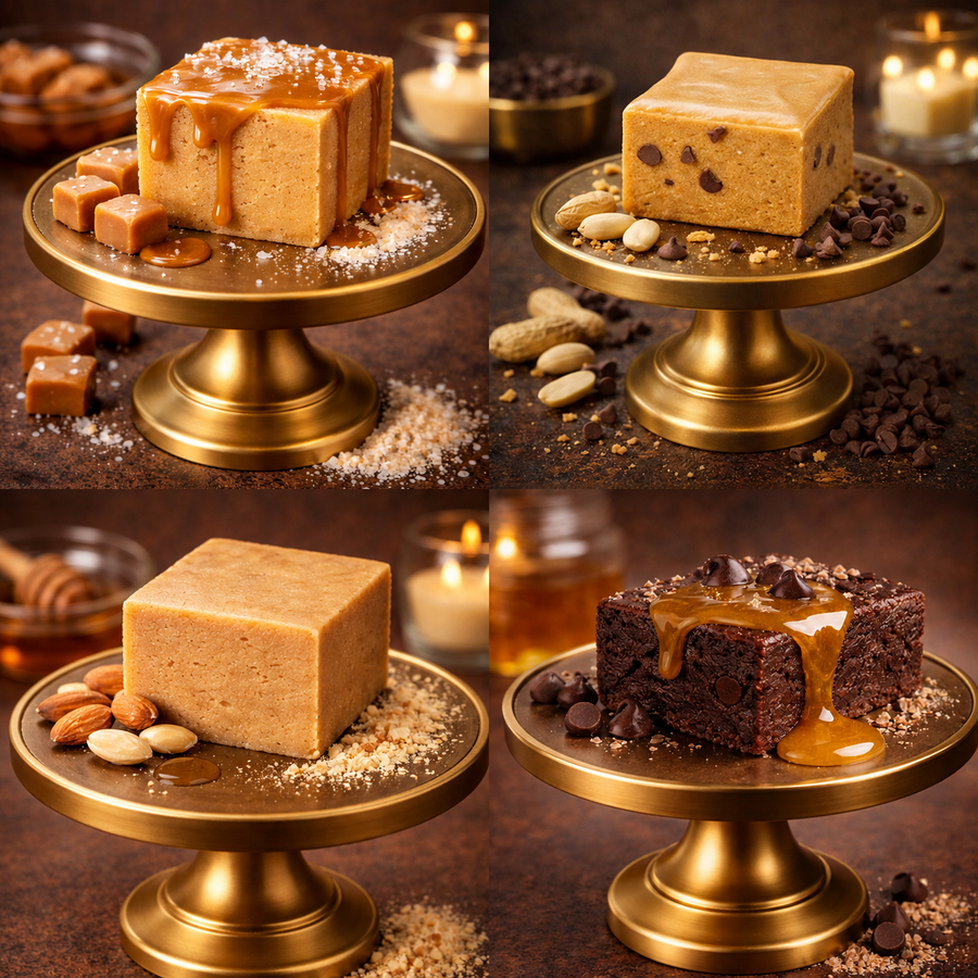 Honey-Sweetened, High-Protein, GF Blondie & Brownie Variety Pack (4 Flavors)