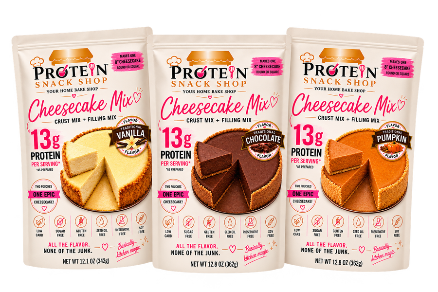 Vanilla, Chocolate, & Pumpkin Cheesecake Mix