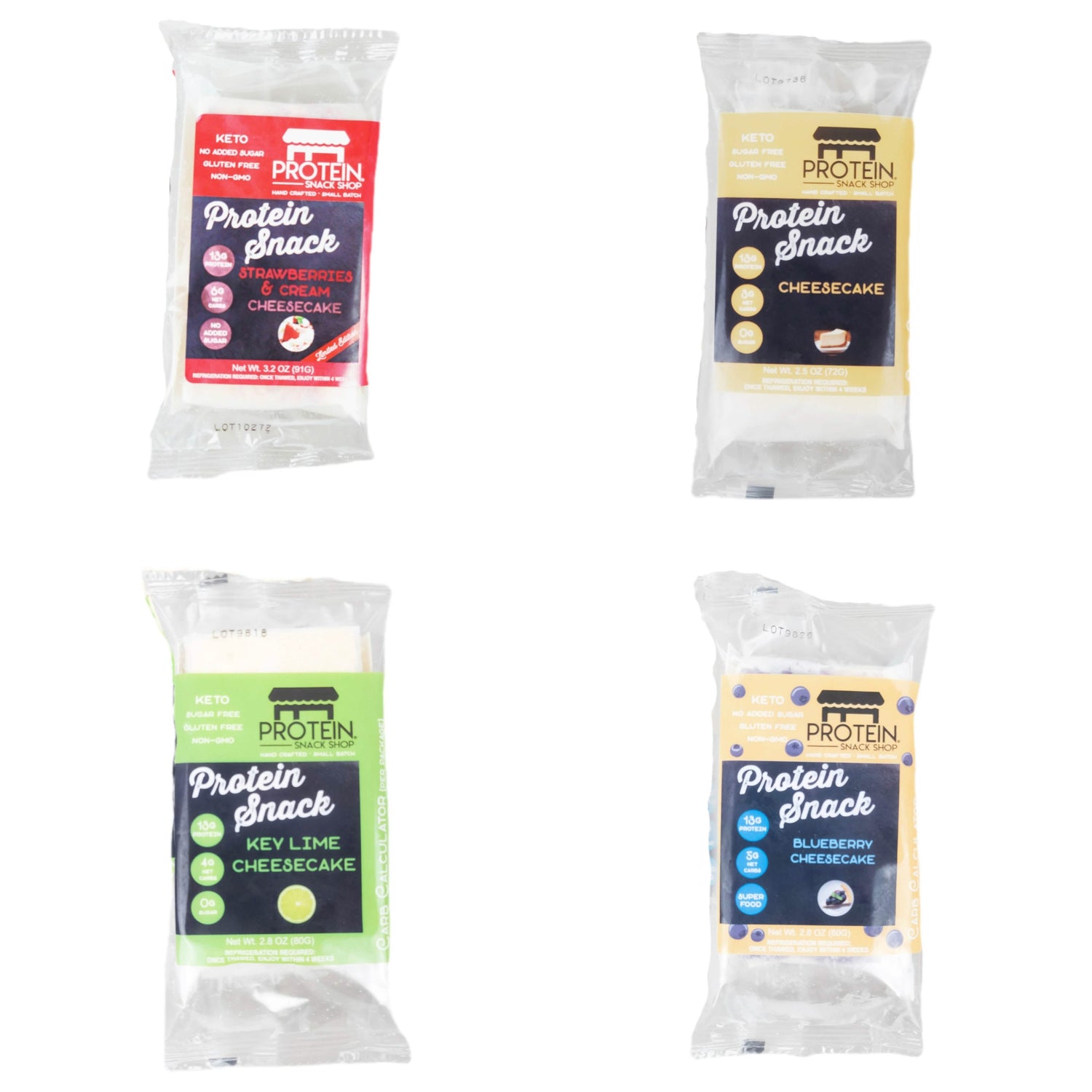 4-Count Low Carb Protein Cheesecake Bars Assortment