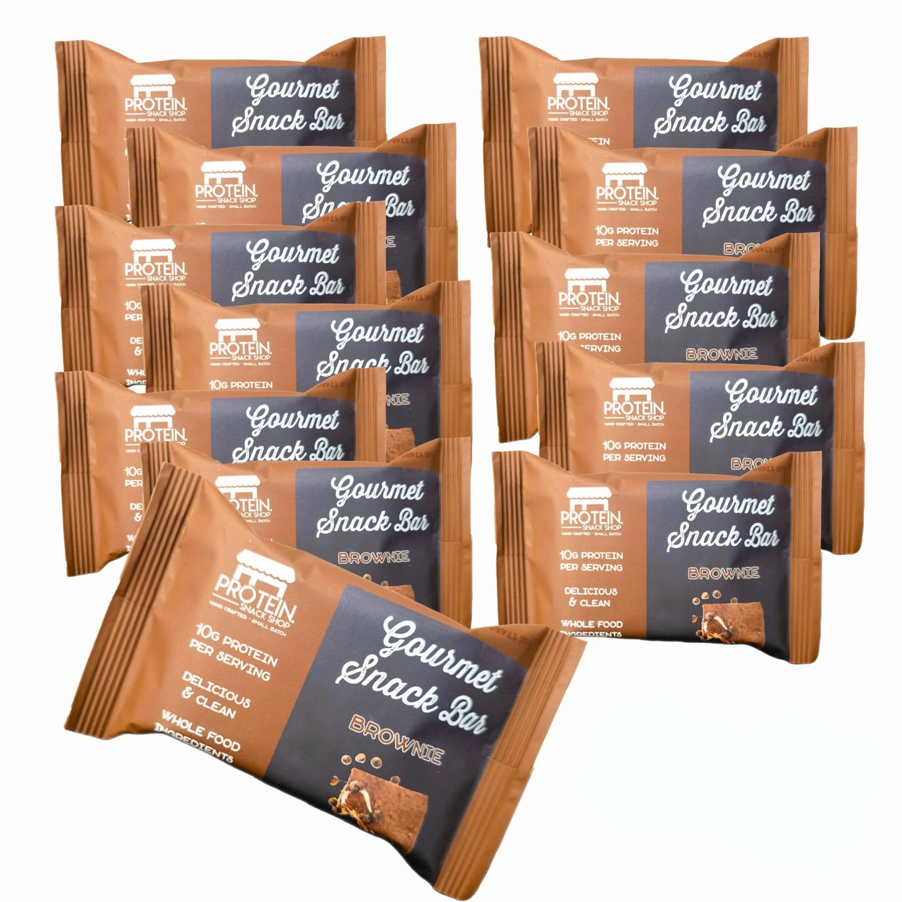 Chocolate Brownie, 8 - Ct, 12 - Ct, 20 - Ct Honey Sweetened, Gluten - Free, Protein Snack Bar - ProteinSnackShop