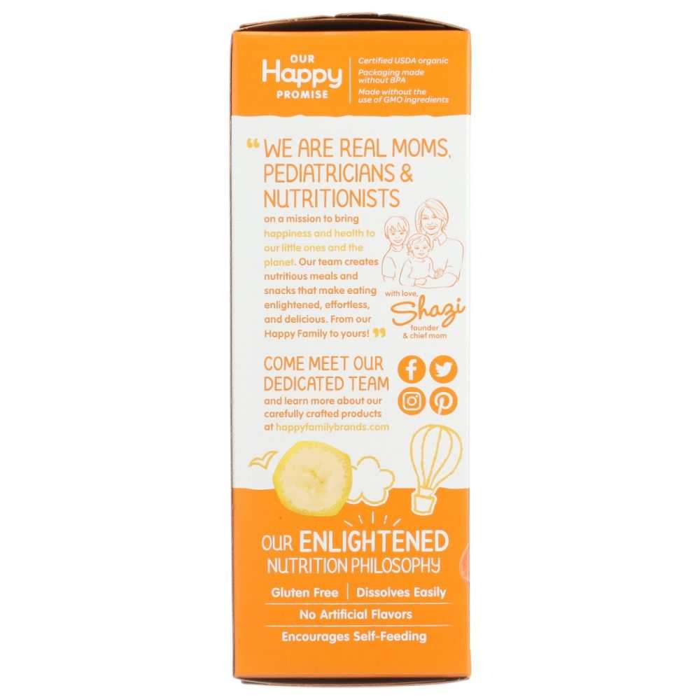 HAPPY BABY: Sweet Potato and Banana Teethers-Perfect First Snack 1.7oz