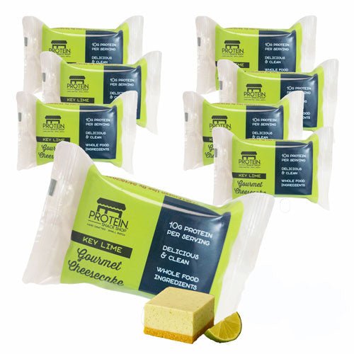 Key Lime Cheesecake, Low - Carb, Gluten - Free Protein Bar (8, 12, 20 Ct) - ProteinSnackShop