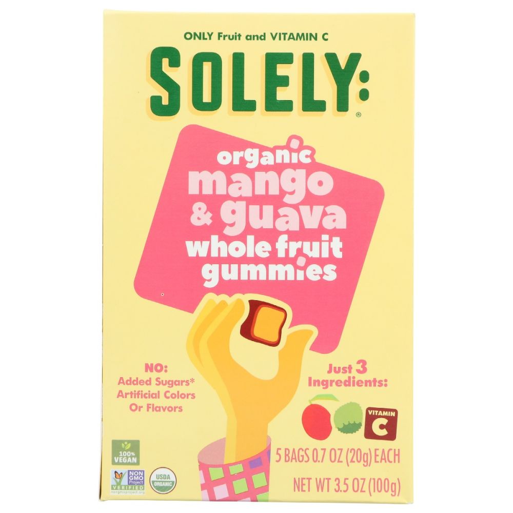 SOLELY: Fruit Gummies Mango Guava, 3.5 oz