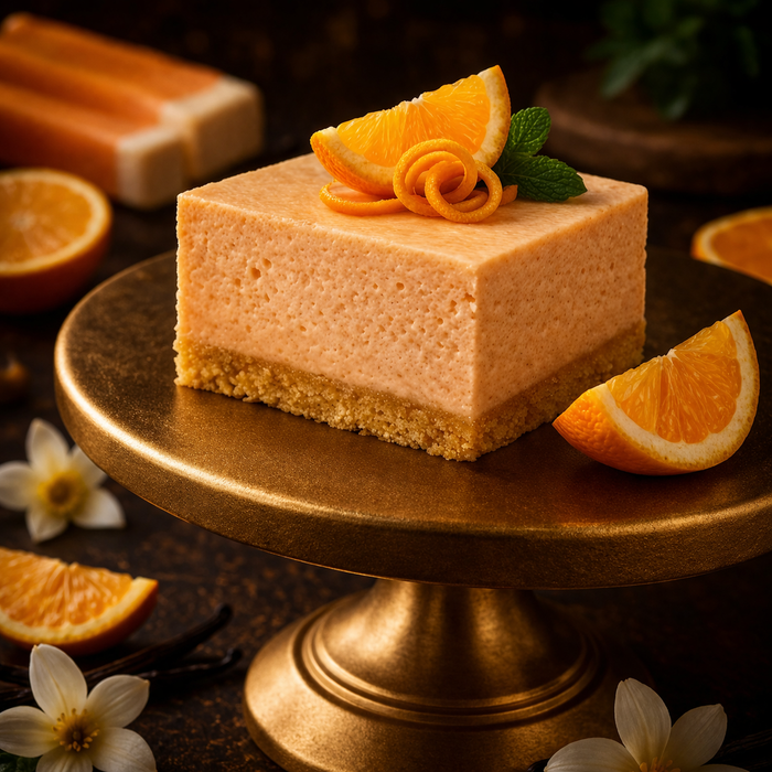 Orange Cream Cheesecake Bars from Protein Snack Shop