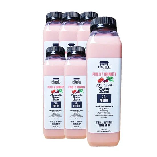 Pinkity Drinkity Protein Drink, Low - Carb, Gluten - Free (6 Ct, 9 Ct) - ProteinSnackShop