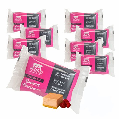 Raspberry Cheesecake, Low - Carb, Gluten - Free Protein Bar (8, 12, 20 Ct) - ProteinSnackShop