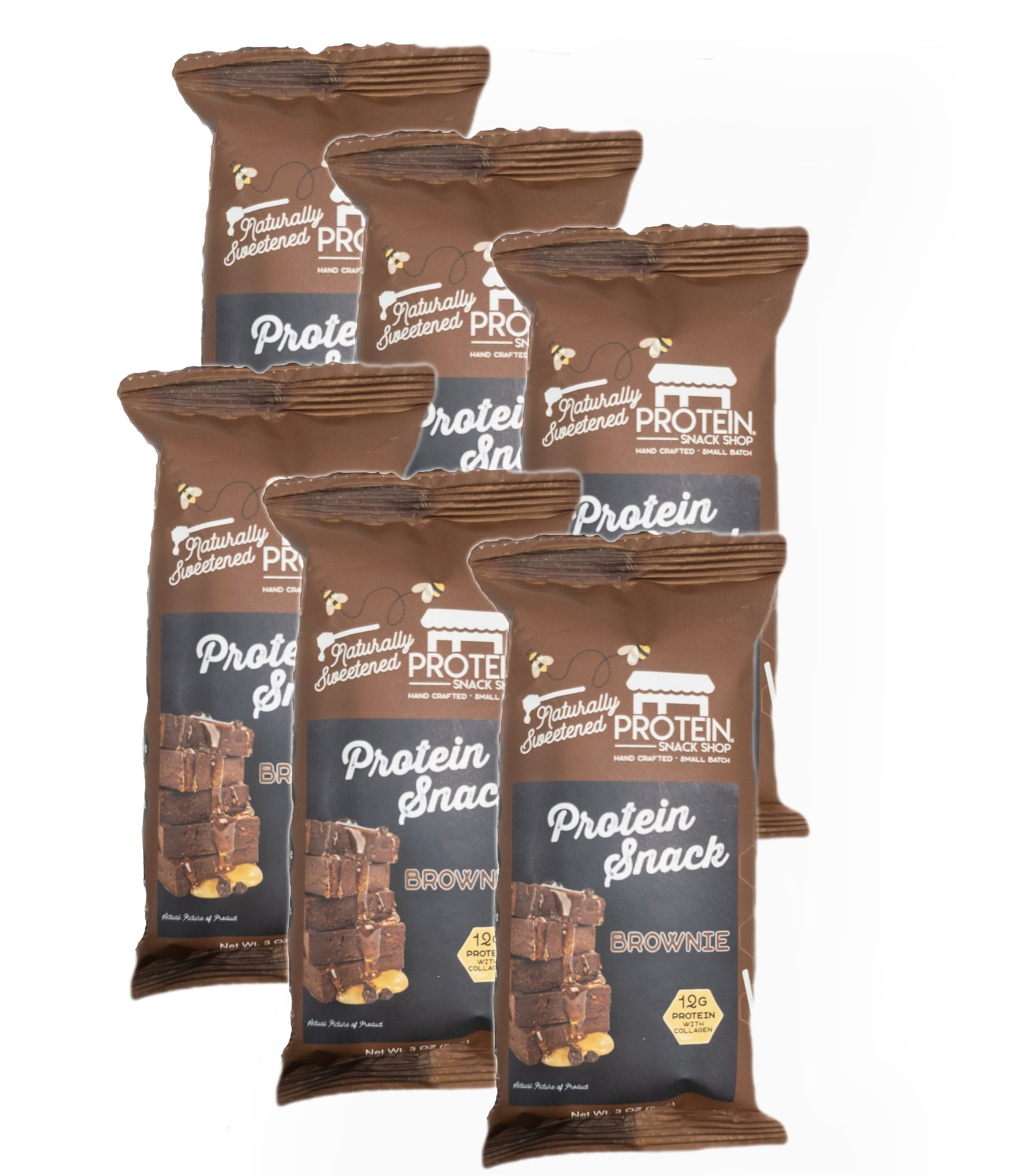 6-Count Honey-Sweetened Chocolate Protein Brownie Bars