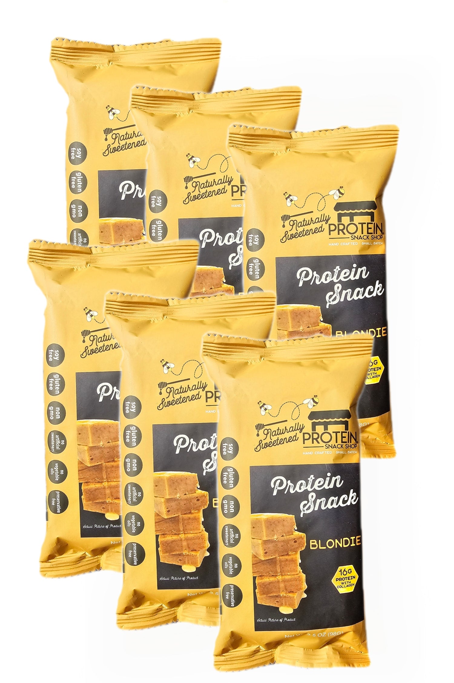 6-Count Honey-Sweetened Protein Blondie Bars