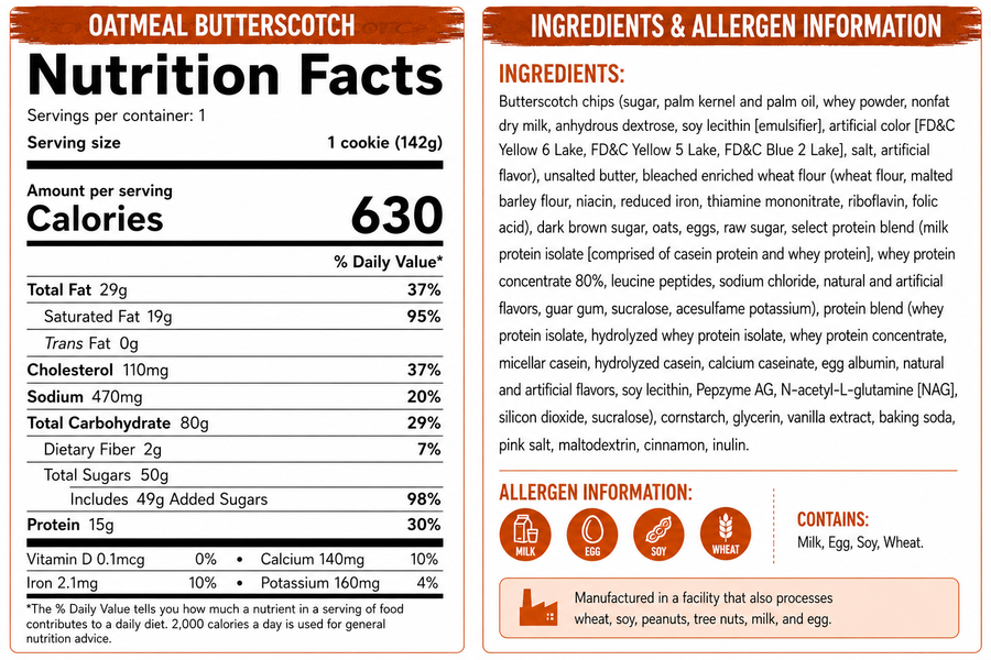 Oatmeal Scotchie Protein Cookie — additional product view