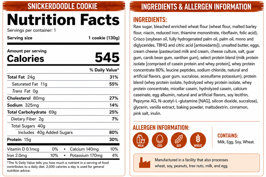 Snickerdoodle Protein Cookie — additional product view