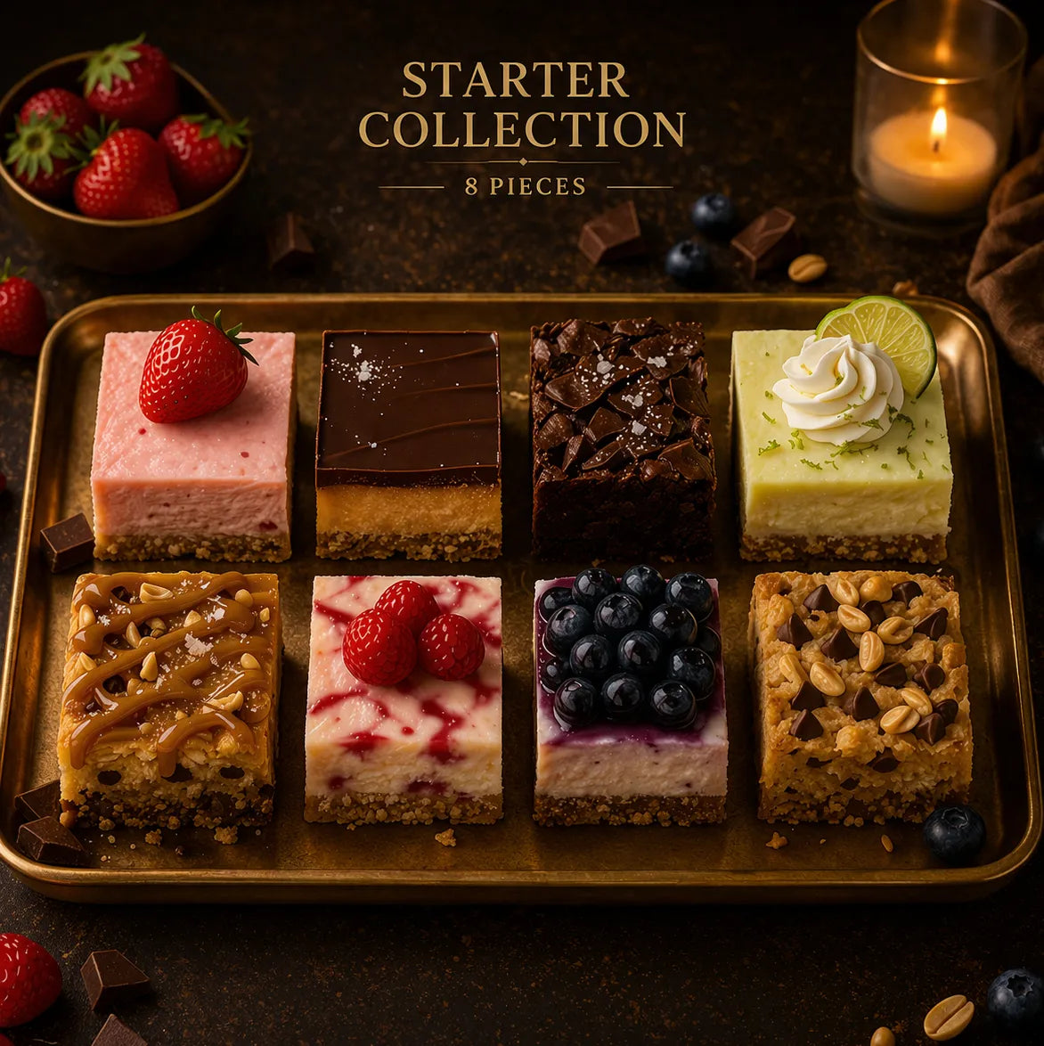 Starter Dessert Collection • 8 Pieces • Your introduction to our most-loved flavors