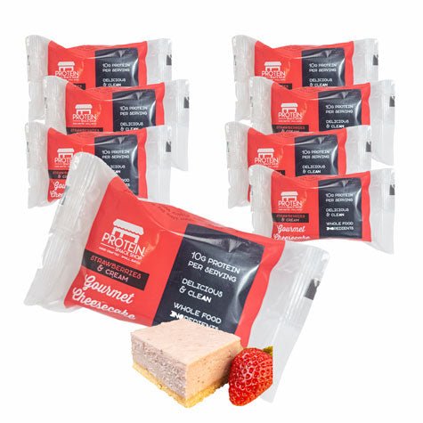 Strawberries & Cream Cheesecake, Low - Carb, Gluten - Free Protein Bar (8, 12, 20 Ct) - ProteinSnackShop