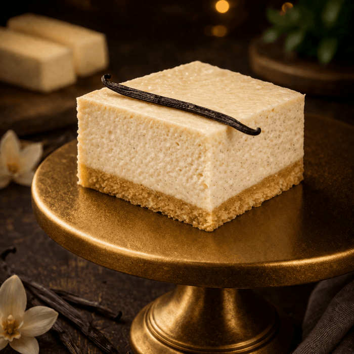 Traditional Vanilla Cheesecake Bars from Protein Snack Shop