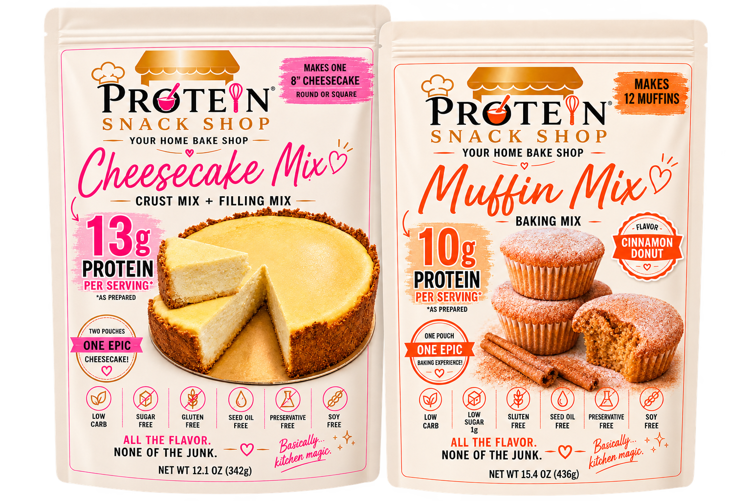 *High Protein, Gluten Free Cheesecake & Muffin Mix Variety Pack