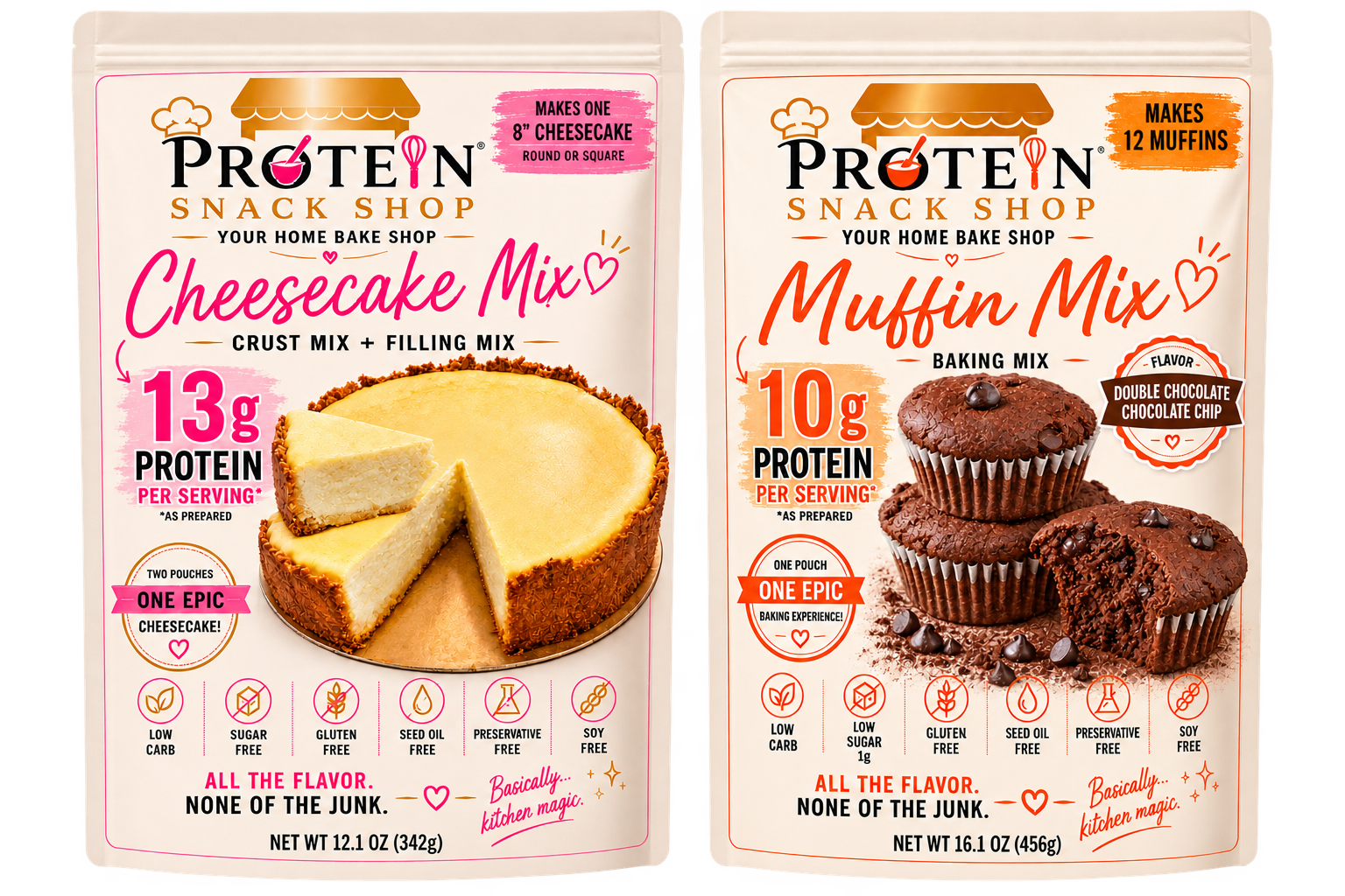 *High Protein, Gluten Free Cheesecake & Muffin Mix Variety Pack