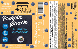 Keto Protein Blueberry Cheesecake