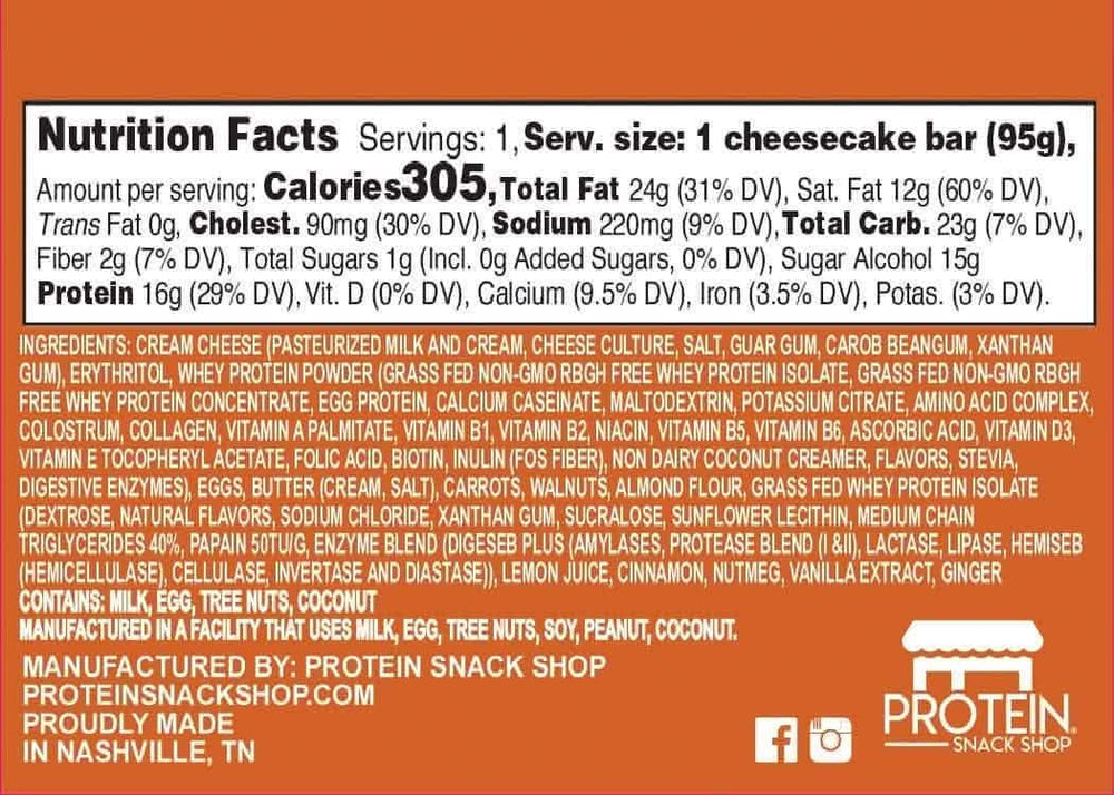 Keto Protein Carrot Cake Cheesecake | Limited Edition